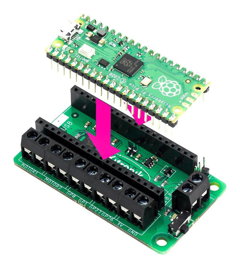 Kitronik 5331 5331 Motor Driver Board 3 V to 10 Supply 1.5 A Raspberry Pi Pico New