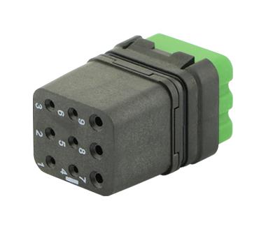 SOURIAU-SUNBANK / Eaton 8MQ2M0936BN 8MQ2M0936BN Rectangular Module Rcpt 9POS 3ROW New