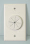 Midlite Products 1GWH-GR1 Single Gang Wireport Cable Pass Through Wall Plate With Grommet - White