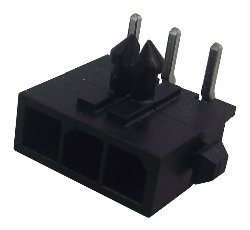 AMP - TE Connectivity 2-1445055-3 2-1445055-3 Pin Header Right Angle Wire-to-Board 3 mm 1 Rows Contacts Through Hole