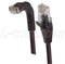 L-COM TRD815RABLK-3 Patch Cord CAT 5E Right Angle 3FT Black