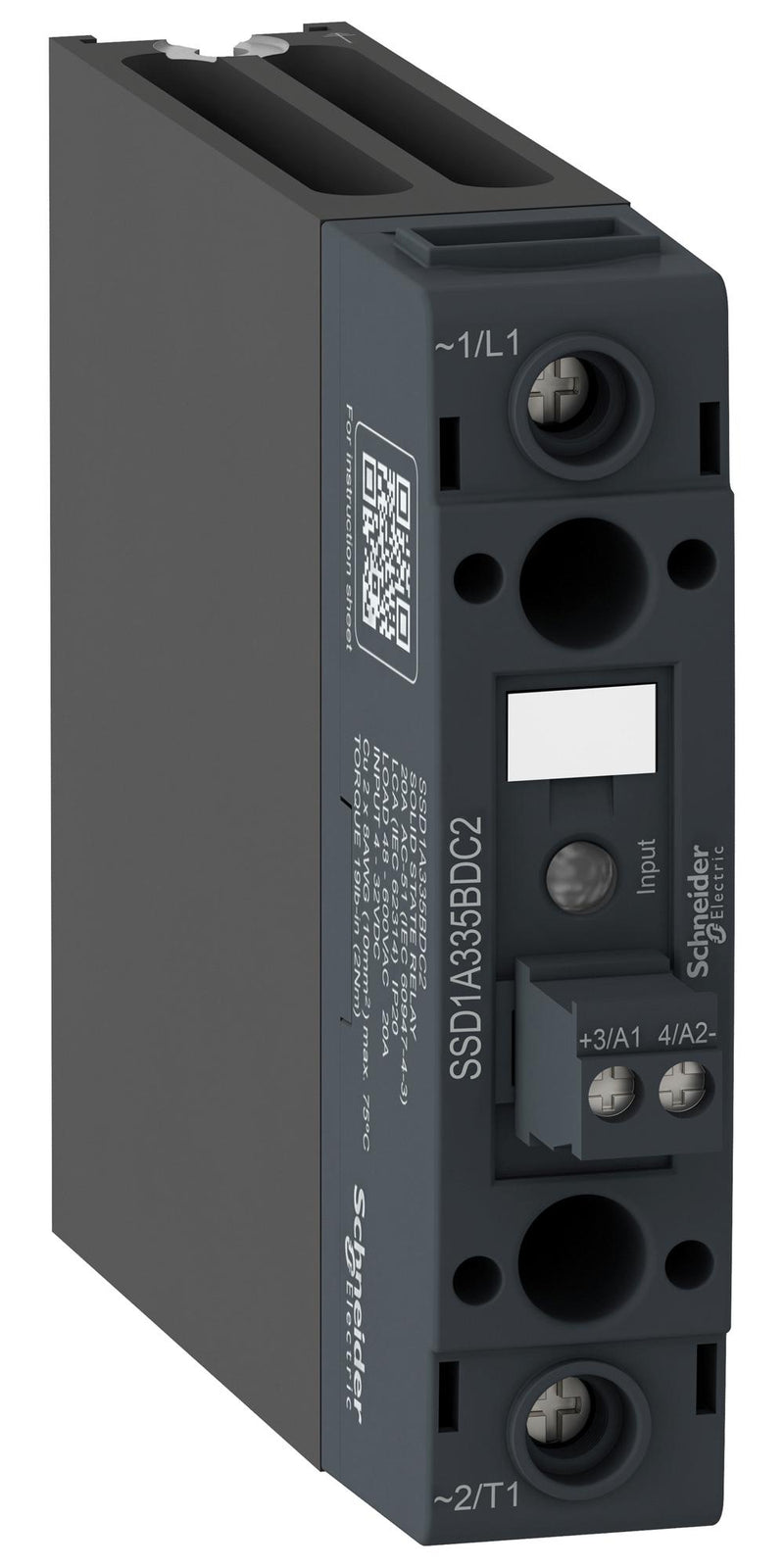 Schneider Electric SSD1A320BDC2 Solid State Relay Spst 20A 48-600VAC