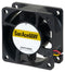 Sanyo Denki 9WPA0624P4G001 DC Axial Fan 24 V Square 60 mm 25 Ball Bearing 53.7 CFM