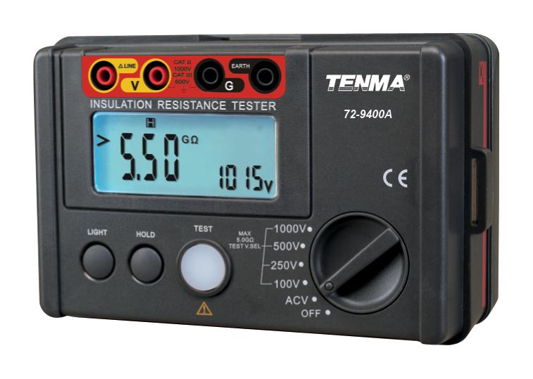 TENMA 72-9400A 1000V Electrical Insulation Resistance Tester