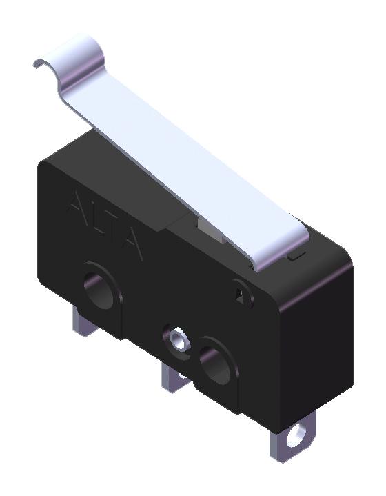 Multicomp PRO MP005572 Microswitch Subminiature Simulated Roller Lever Spdt Solder Lug 5 A