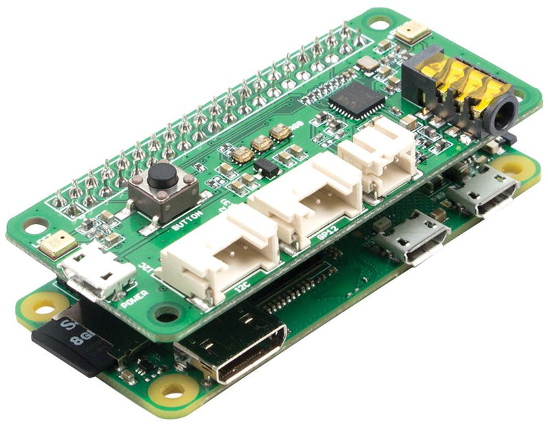 Seeed Studio 107100001 Expansion Board Respeaker Dual Microphone HAT Raspberry Pi AI And Voice Applications