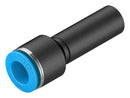 Festo 153044 Pneumatic Fitting Push-In Straight Connector 14 bar 12 mm PBT (Polybutylene Terephthalate)