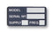 Multicomp PRO MP009758 Label Identification 26 mm 51 Aluminium Foil Model / Serial No Supply Freq