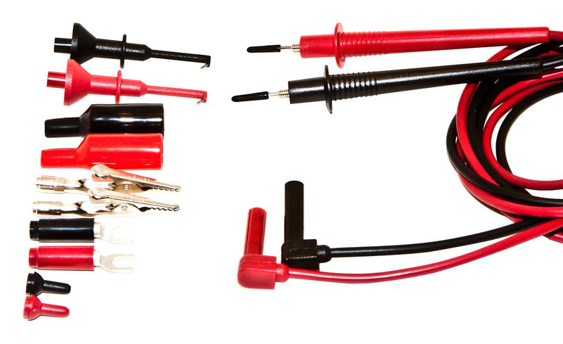 Mueller Electric 110004 Test Lead Kit Plunger Clip Insulator Fork Conn Extension