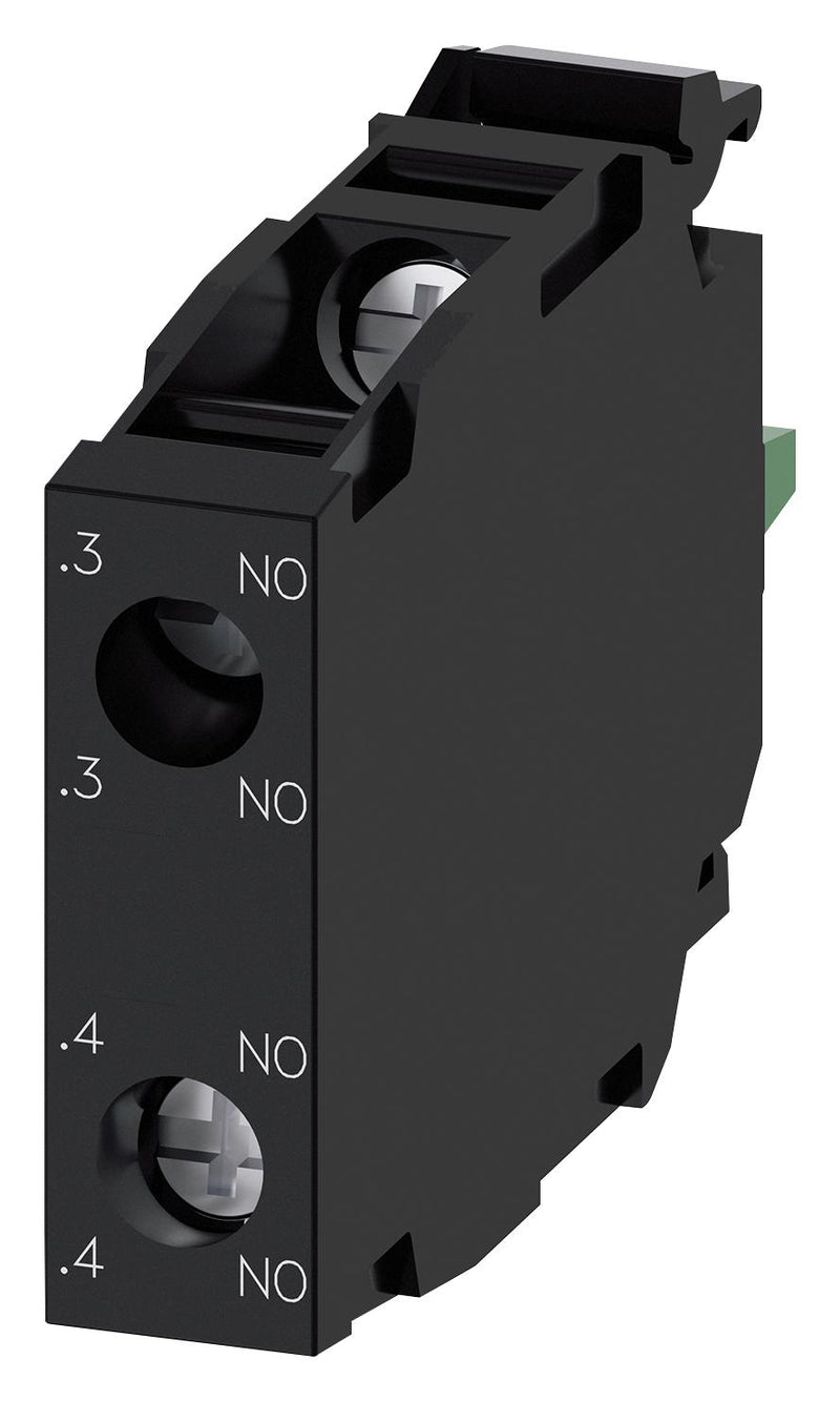 Siemens 3SU1400-1AA10-1DA0 Contact Block Sirius ACT Front Plate Mounting 10 A 500 V 2NO
