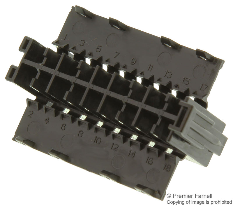 AMP - TE CONNECTIVITY 929504-7 Wire-To-Board Connector, 5 mm, 22 Contacts, Receptacle, Junior Power Timer Series, 2 Rows