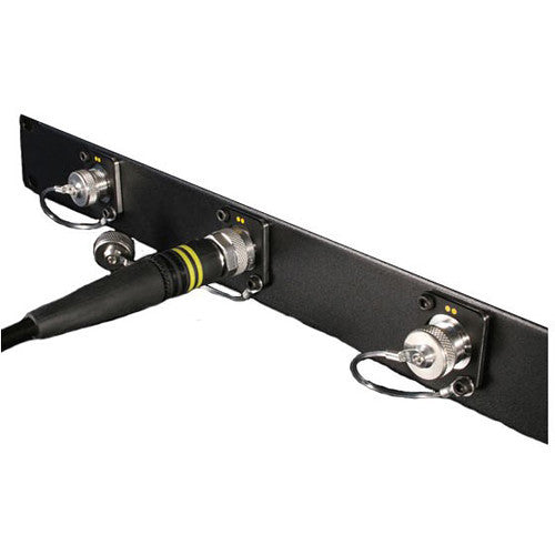 FieldCast 19" Panel with Four 2Core SM Chassis Connectors for FieldCast Cable to Blackmagic Studio Converter (1RU)