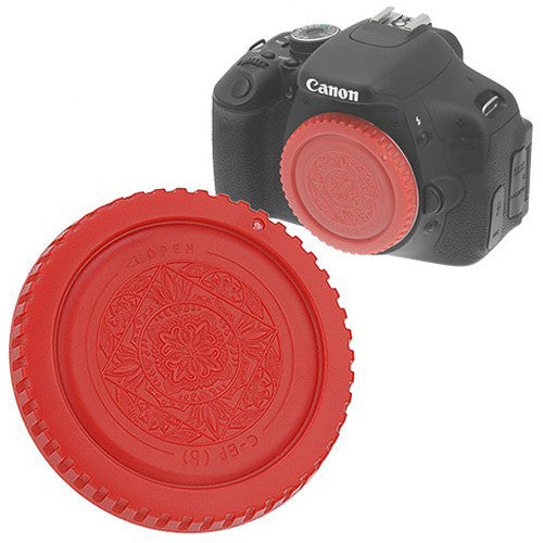 FotodioX Designer Body Cap for Canon EOS EF & EF-S Cameras (Red)
