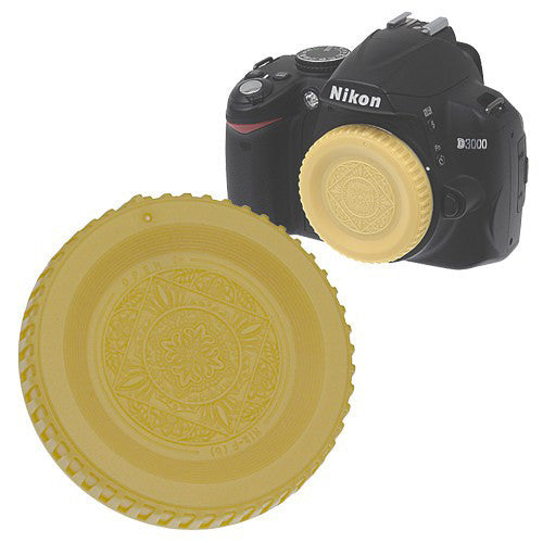 FotodioX Designer Body Cap for Nikon F SLR/DSLR Cameras (Gold)