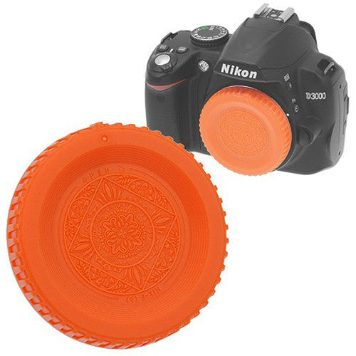 FotodioX Designer Body Cap for Nikon F SLR/DSLR Cameras (Orange)