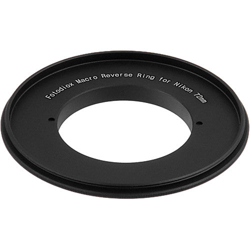 FotodioX 72mm Reverse Mount Macro Adapter Ring for Nikon F-Mount Cameras