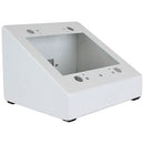 FSR DSKB-2G 2-Gang Desktop Box with IPS Grommet Kit (White)