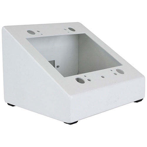 FSR DSKB-2G 2-Gang Desktop Box with IPS Grommet Kit (White)