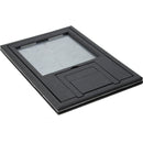 FSR FL-200 U-Access Cover with Lift-Off Door (1/4" Black Beveled Flange)