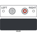 FSR IPS-A222S 2-RCA, Red & White to 2-Screw Terminal (Labeled, Black)