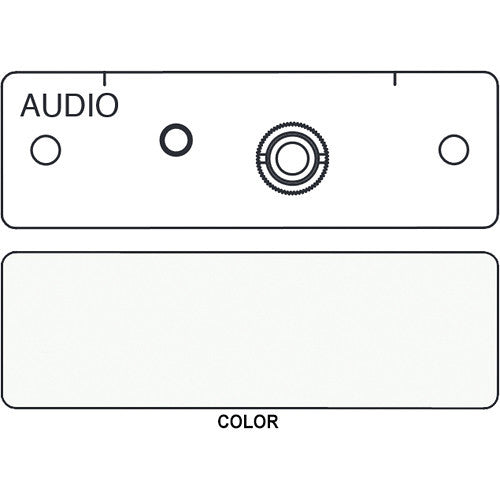 FSR IPS-A511S 3.5mm Stereo to Captive Screw Terminals Insert / Bal (Labeled, White)
