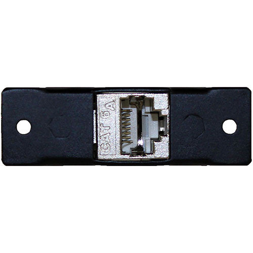FSR Single-Height CAT6a Shielded Connector Insert (Black)