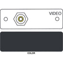 FSR IPS-V211S RCA to RCA Bulkhead Insert Module (Labeled, Black)