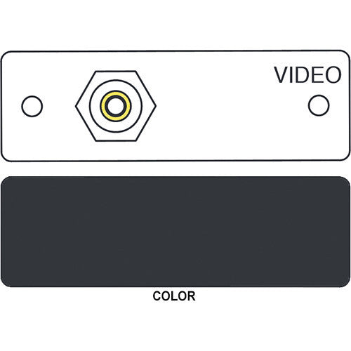 FSR IPS-V211S RCA to RCA Bulkhead Insert Module (Labeled, Black)