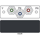 FSR IPS-V230S 3-RCA (R/G/B) to 3-RCA Bulkhead Video Insert (Labeled, Black)