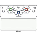 FSR IPS-V230S 3-RCA (R/G/B) to 3-RCA Bulkhead Video Insert (Labeled, White)