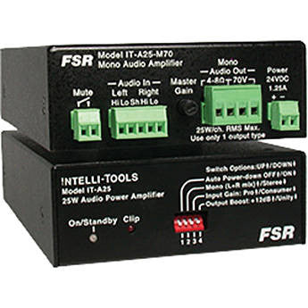 FSR 25 Watt Mono 70 Volt Amplifier
