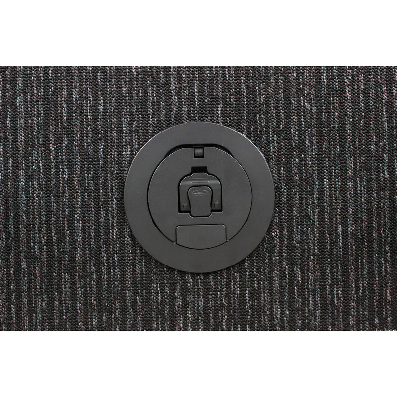 FSR SmartFit 4" Complete 4AC Poke Thru (Black Cover)