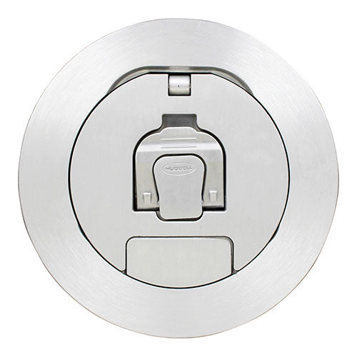 FSR Cover for SF4 4" Fire-Rated Poke-Thru (Brushed Aluminum)