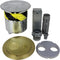 FSR 6" Poke-Thru with Cover and Sub-Plate Set with Furniture Feed (Brass)