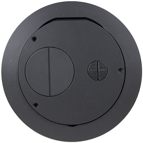 FSR Furniture Feed Cover for 6" SmartFit Poke-Thru Floor Box (Black)