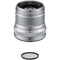 FUJIFILM XF 50mm f/2 R WR Lens with UV Filter Kit (Silver)