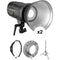 Genaray PortaBright 2-Light Daylight LED Battery-Powered Monolight Kit