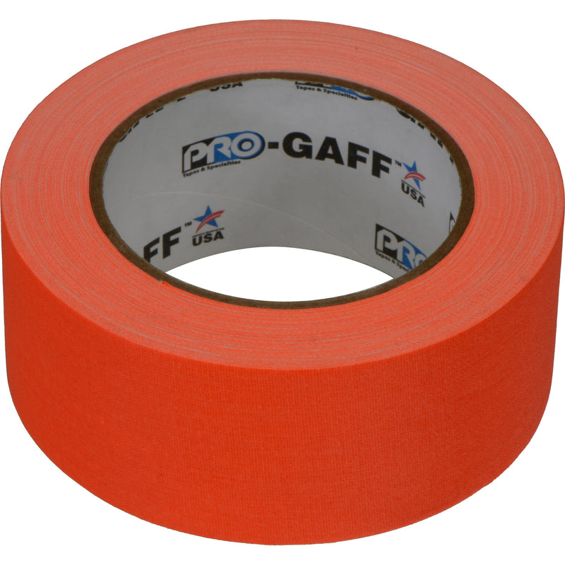 ProTapes Pro Gaff Cloth Tape (2" x 25 Yards, Fluorescent Orange)