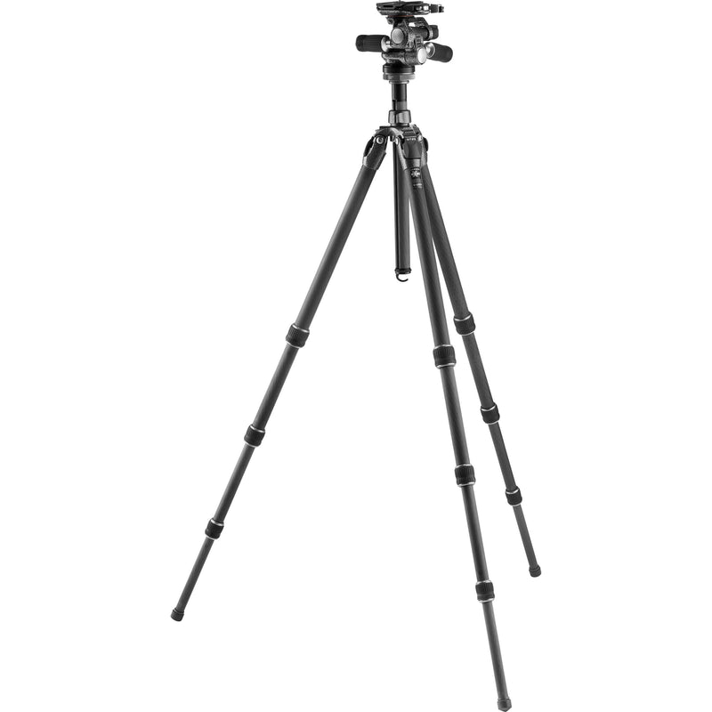 Gitzo GT2542 Mountaineer Series 2 Carbon Fiber Tripod with GHF3W 3-Way Fluid Head Kit