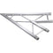 Global Truss Horizontal 2-Way Corner Junction for F32 I-Beam Truss System (45&deg, 3.28')