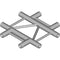 Global Truss 4-Way Horizontal Cross-Junction for F32 I-Beam Truss System (1.64')