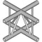 Global Truss 4-Way Vertical Cross-Junction for F32 I-Beam Truss System (1.64')