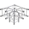 Global Truss 3-Way 90&deg Corner for F24 Square Truss System (1.64')