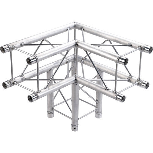 Global Truss 3-Way 90&deg Corner for F24 Square Truss System (1.64')