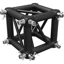 Global Truss Universal Junction Block for F34 Truss with Connecting Hardware for Two Sides (Matte Black)