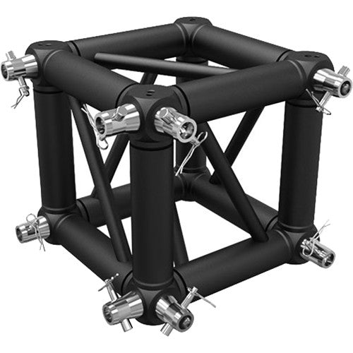 Global Truss Universal Junction Block for F34 Truss with Connecting Hardware for Two Sides (Matte Black)
