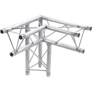 Global Truss 3-Way 90&deg Apex Down - Left Corner for F23 Triangular Truss System (1.64')