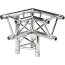 Global Truss Three-Way 90&deg Apex Down - Left Corner for F33 Triangular Truss System (1.64')
