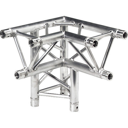 Global Truss Three-Way 90&deg Apex Down - Left Corner for F33 Triangular Truss System (1.64')