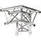 Global Truss Three-Way 90&deg Apex Down - Right Corner for F33 Triangular Truss System (1.64')
